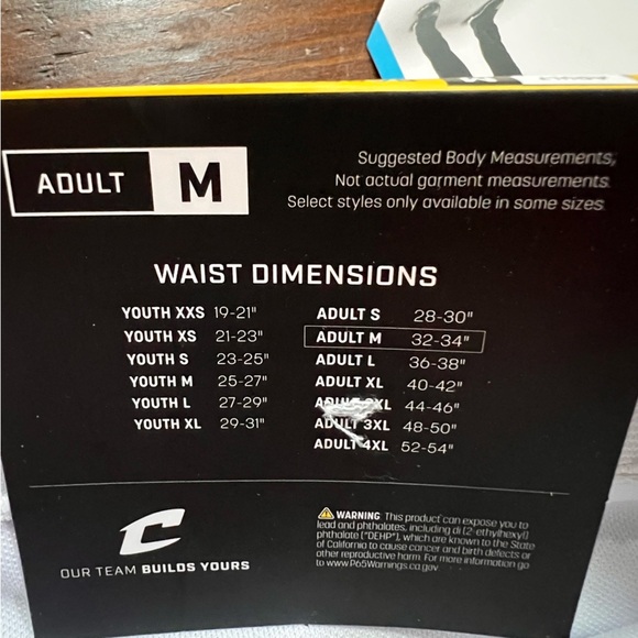 NWT Champro White Baseball Pants Size Adult Medium(32-34) 31” inseam - Picture 6 of 6